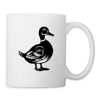 Ente Enten - Tasse - Weiß - Rechts