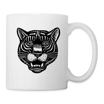 Panther - Tasse - Weiß - Rechts