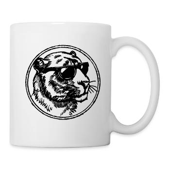 Panther - Tasse - Weiß - Rechts