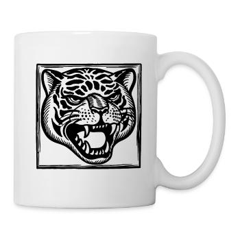 Panther - Tasse - Weiß - Rechts