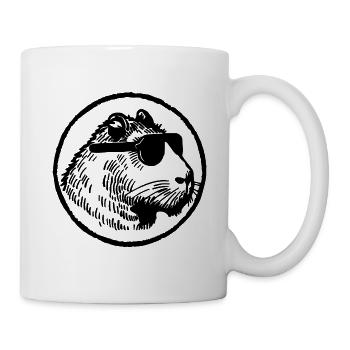 Capybara Wasserschwein - Tasse - Weiß - Rechts