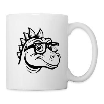 Dinosaure Dino Nerd - Mug blanc - blanc - Droite