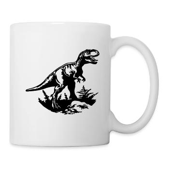 Dinosaure Dino - Mug blanc - blanc - Droite