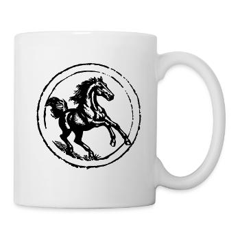 Pferd Pferde Reiten Reiter Reiterin - Tasse - Weiß - Rechts