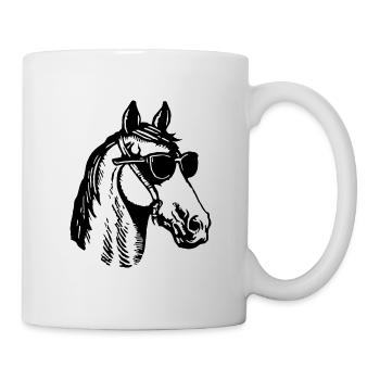 Pferd Pferde Reiten Reiter Reiterin - Tasse - Weiß - Rechts