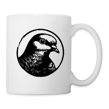 Taube Brieftaube Taubenzüchter Geschenke - Tasse - Weiß - Rechts