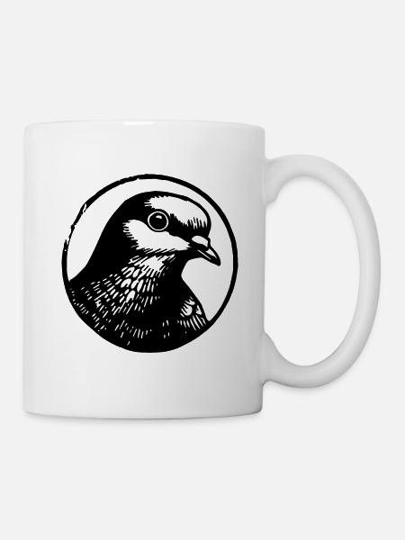 Taube Brieftaube Taubenzüchter Geschenke - Tasse - Weiß