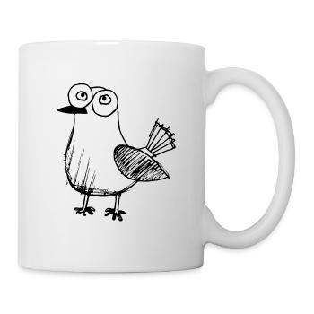 Taube Tauben Taubenzüchter Geschenk - Tasse - Weiß - Rechts