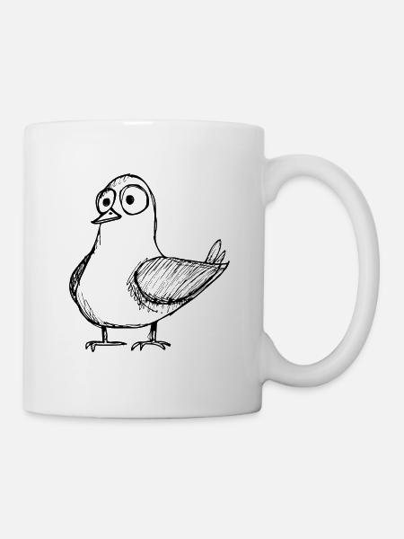 Taube Tauben Taubenzüchter Geschenk - Tasse - Weiß