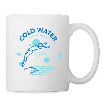 Cold water, clear mind - Tasse - Weiß - Rechts