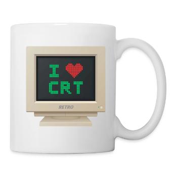 CRT-Design - Ich liebe CRT - Tasse - Weiß - Rechts