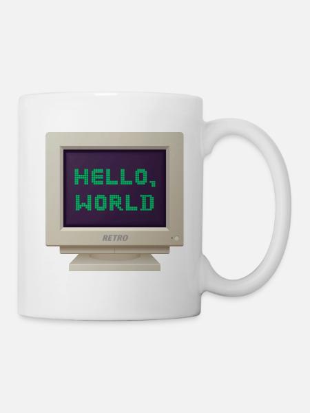 CRT design - Hello World - Mug - white