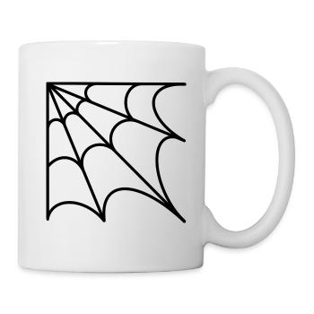 Spinnennetz - Tasse - Weiß - Rechts