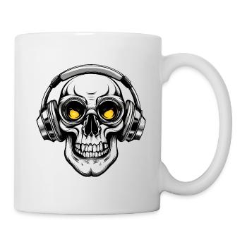Skull Headphones Gamer Gamer Skull - Mug - white - Right