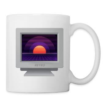CRT Design - Future Retro Wallpaper - Mug - white - Right