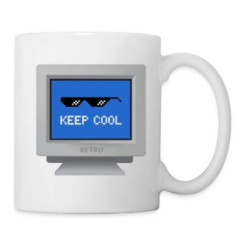 CRT design - "Stay Cool" Wallpaper - Mug - white - Right