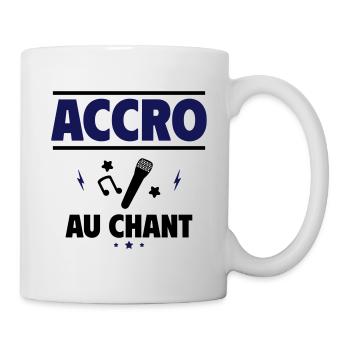 accro au chant - Mug blanc - blanc - Droite