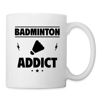 Badminton-Süchtig - Tasse - Weiß - Rechts