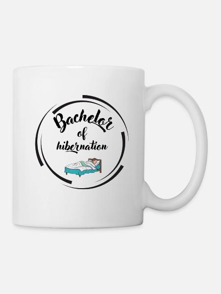 Bachelor of hibernation - Tasse - Weiß