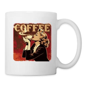 Coffee Blondine Espresso ist Kaffeeliebe - Tasse - Weiß - Rechts