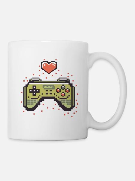 zocken - Tasse - Weiß