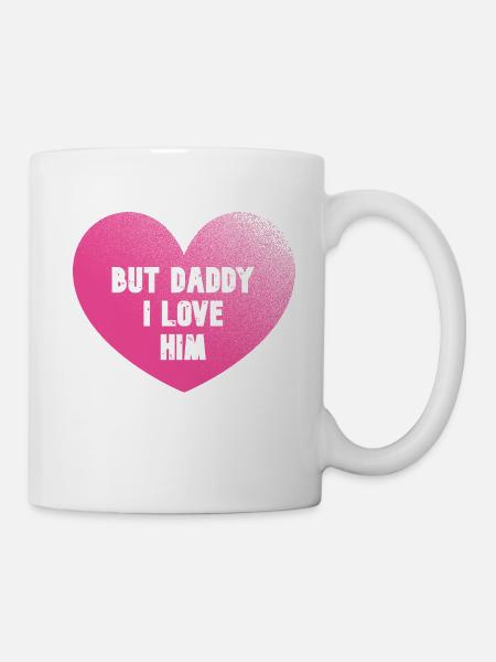 Aber Papa, ich liebe ihn - Herz - Tasse - Weiß