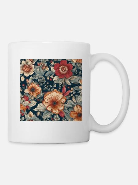Flower Life - Tasse - Weiß