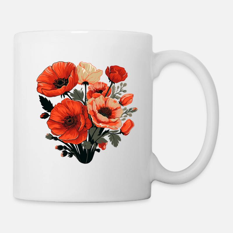 Blumen Muttertag - Tasse - Weiß