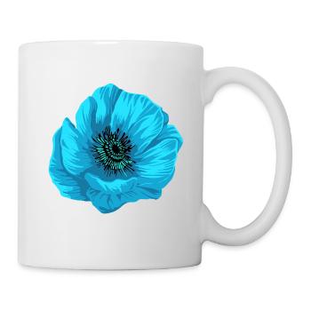 Flower blue - Mug - white - Right