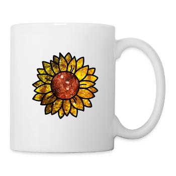Tournesol cosmique - Mug blanc - blanc - Droite