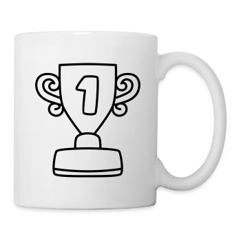 Cup first place - Mug - white - Right