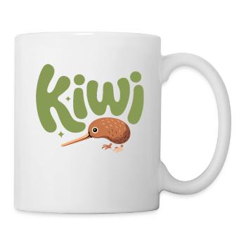 Cute Kiwi - New Zealand Bird Design - Mug - white - Right