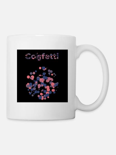 Konfetti - Tasse - Weiß