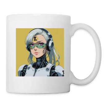 Cyborg Avatar with Headset - Mug - white - Right