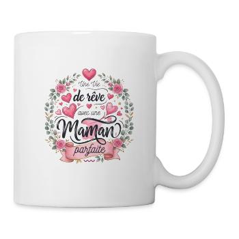 Vie de rêve avec une Maman parfaite - Mug blanc - blanc - Droite