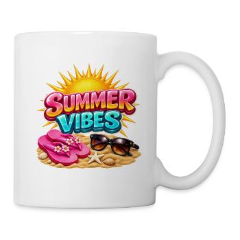Sommerstimmung: Sommer-Sonnenschein-Atmosphäre - Tasse - Weiß - Rechts