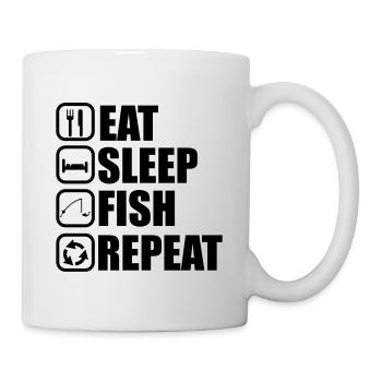 EAT SLEEP FISH - Mug - white - Right