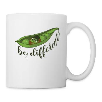 Erbse Hipster different 2 - Tasse - Weiß - Rechts