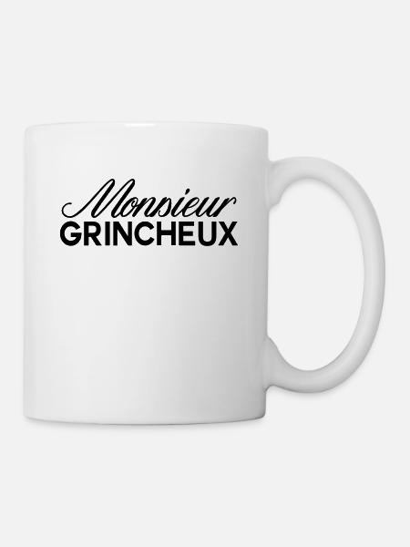 monsieur grincheux - Mug blanc - blanc