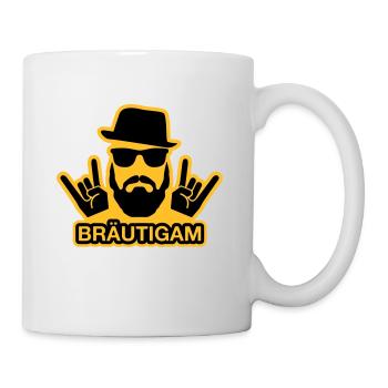 Bräutigam T-Shirt - Bräutigam Shirt - JGA T-Shirts - Tasse - Weiß - Rechts
