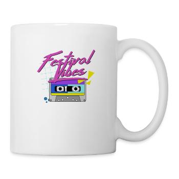 festival vibes - Mug blanc - blanc - Droite