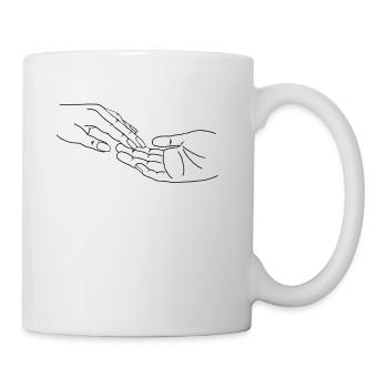 les mains - Mug blanc - blanc - Droite