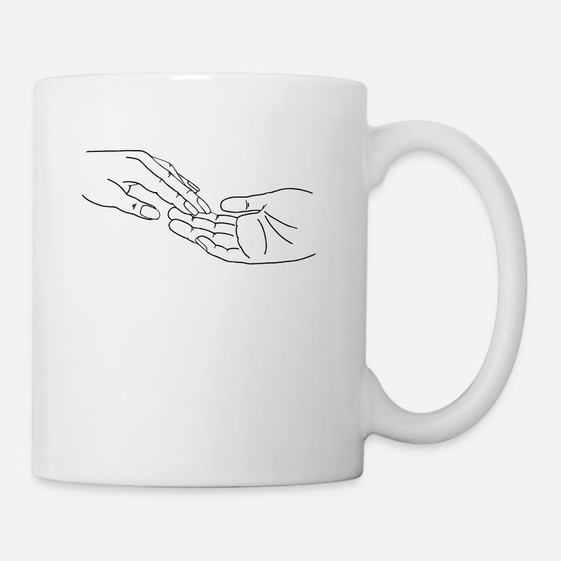 hände - Tasse - Weiß