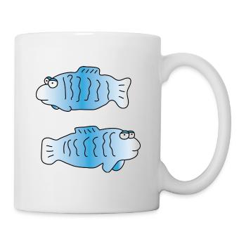 Fische | Fisch | Sternzeichen | Angeln | Angler - Tasse - Weiß - Rechts
