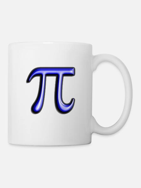 Das mathematische Pi - Tasse - Weiß