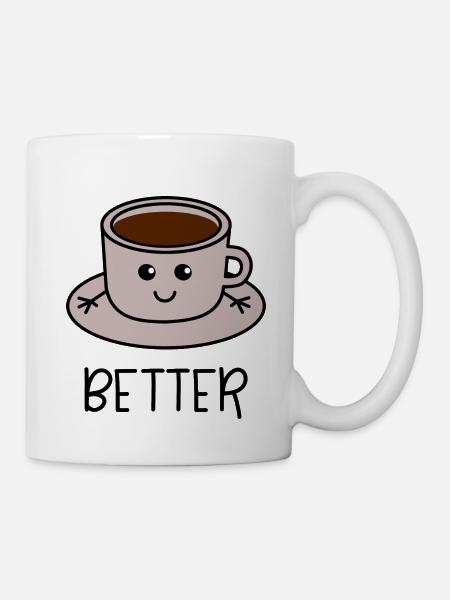 Better Together 1 café coordonnés pour le couple - Mug blanc - blanc