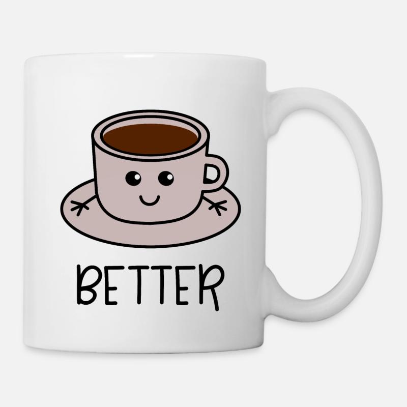 Better Together 1 café coordonnés pour le couple - Mug blanc - blanc