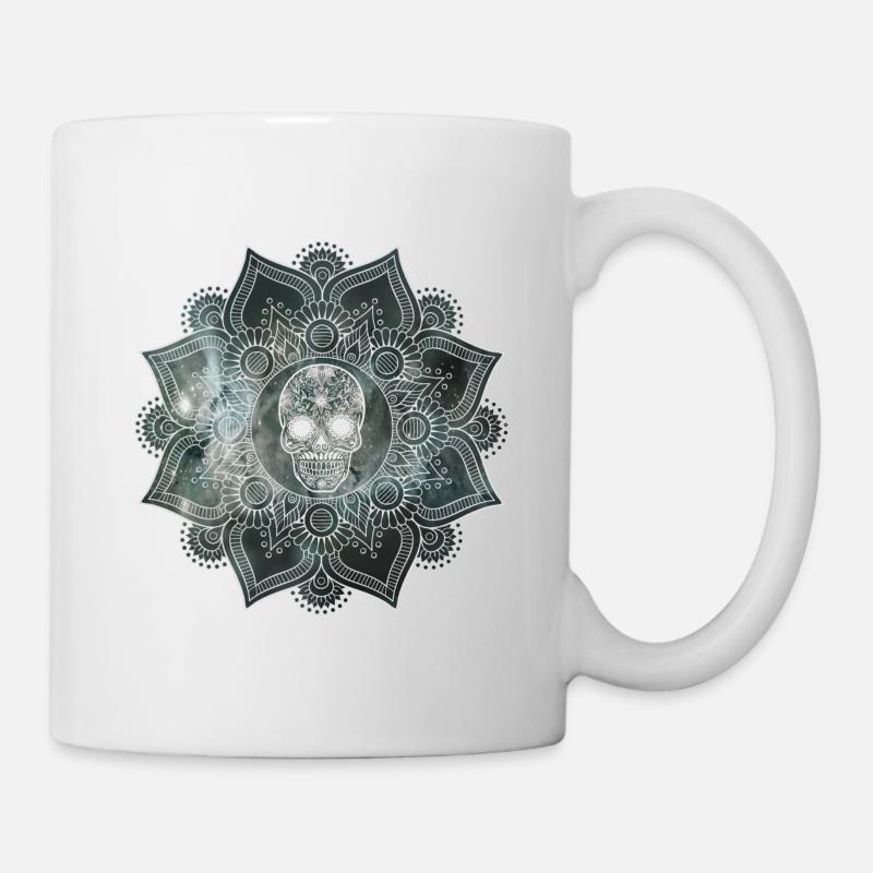 Mandala Skull - Tasse - Weiß