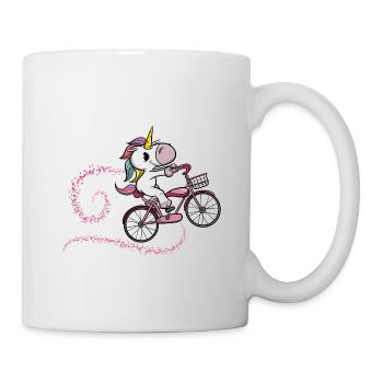 Lustiges Einhorn - fresst meinen Sternenstaub - Tasse - Weiß - Rechts