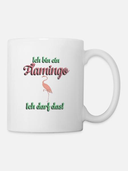 I am a flamingo - I may! - Mug - white
